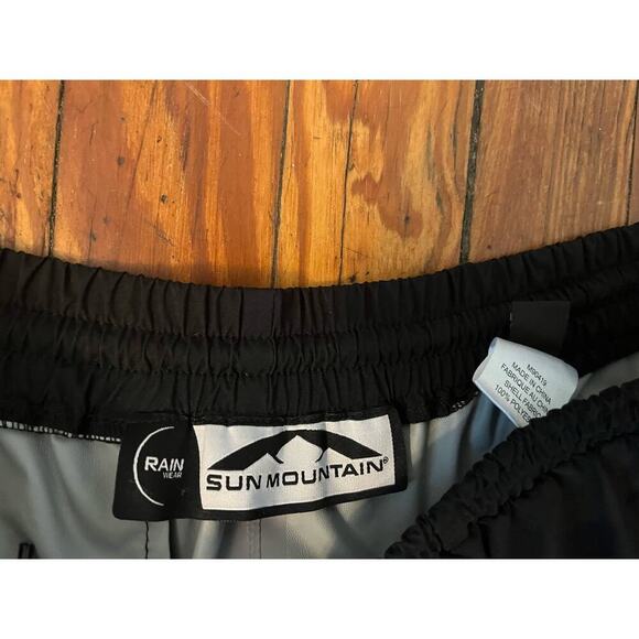 Sun Mountain Black Mens Rain Pants Size XL in good condition. - Picture 3 of 5